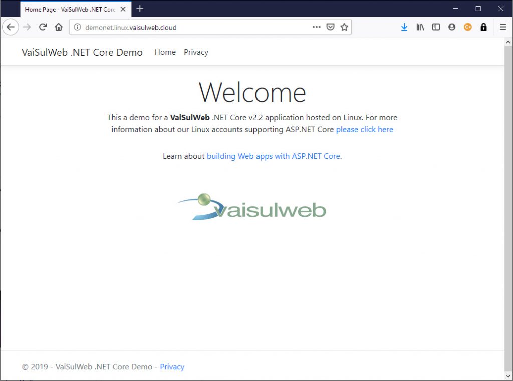 VSW Linux .NET - VaiSulWeb